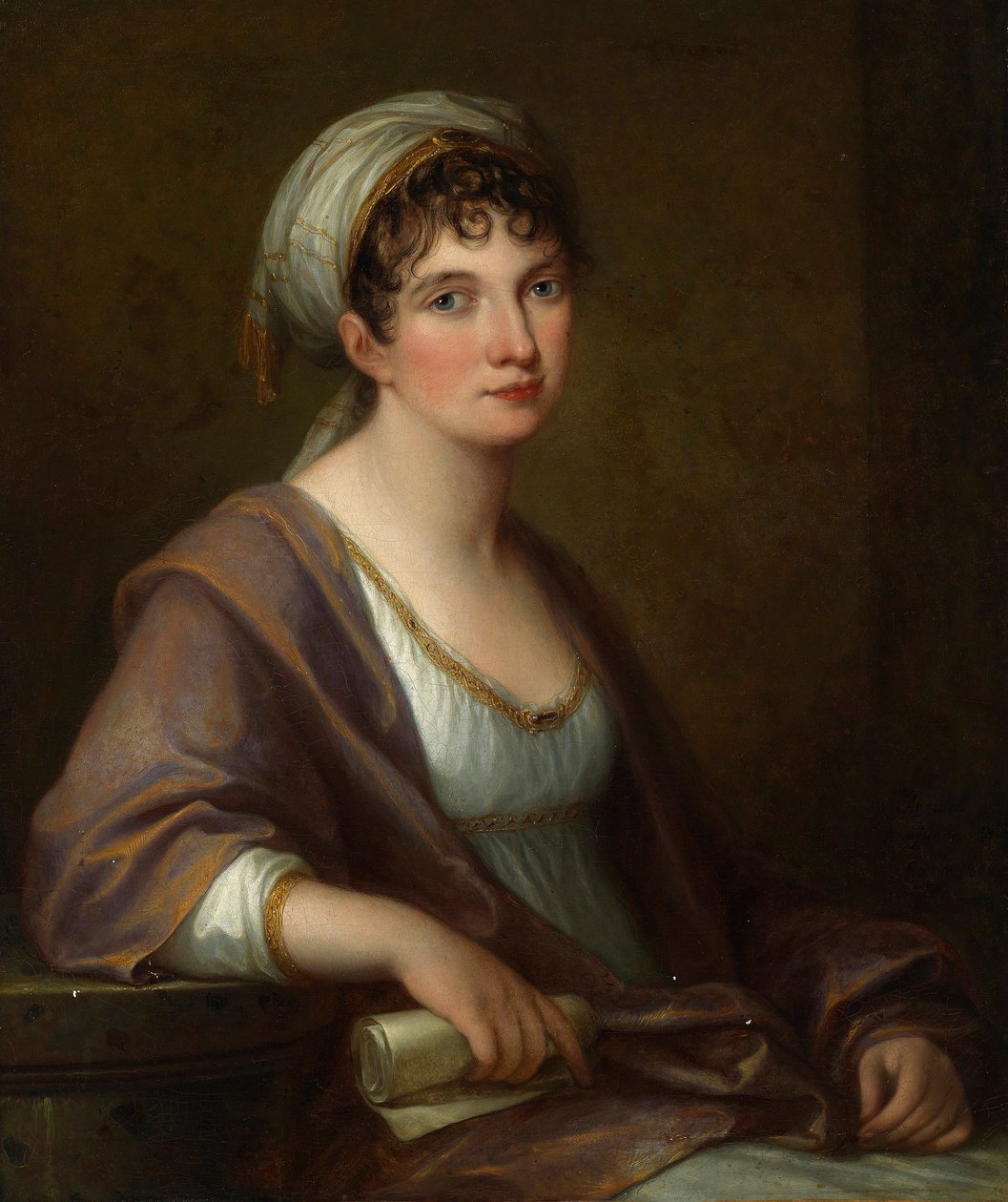 Portret van prinses Franziska von Kaunitz-Rietberg door Angelica Kauffmann