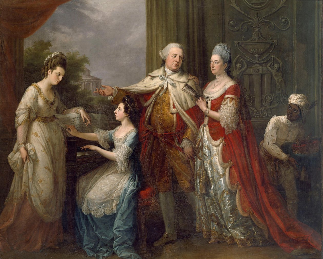 De familie Ely door Angelica Kauffmann