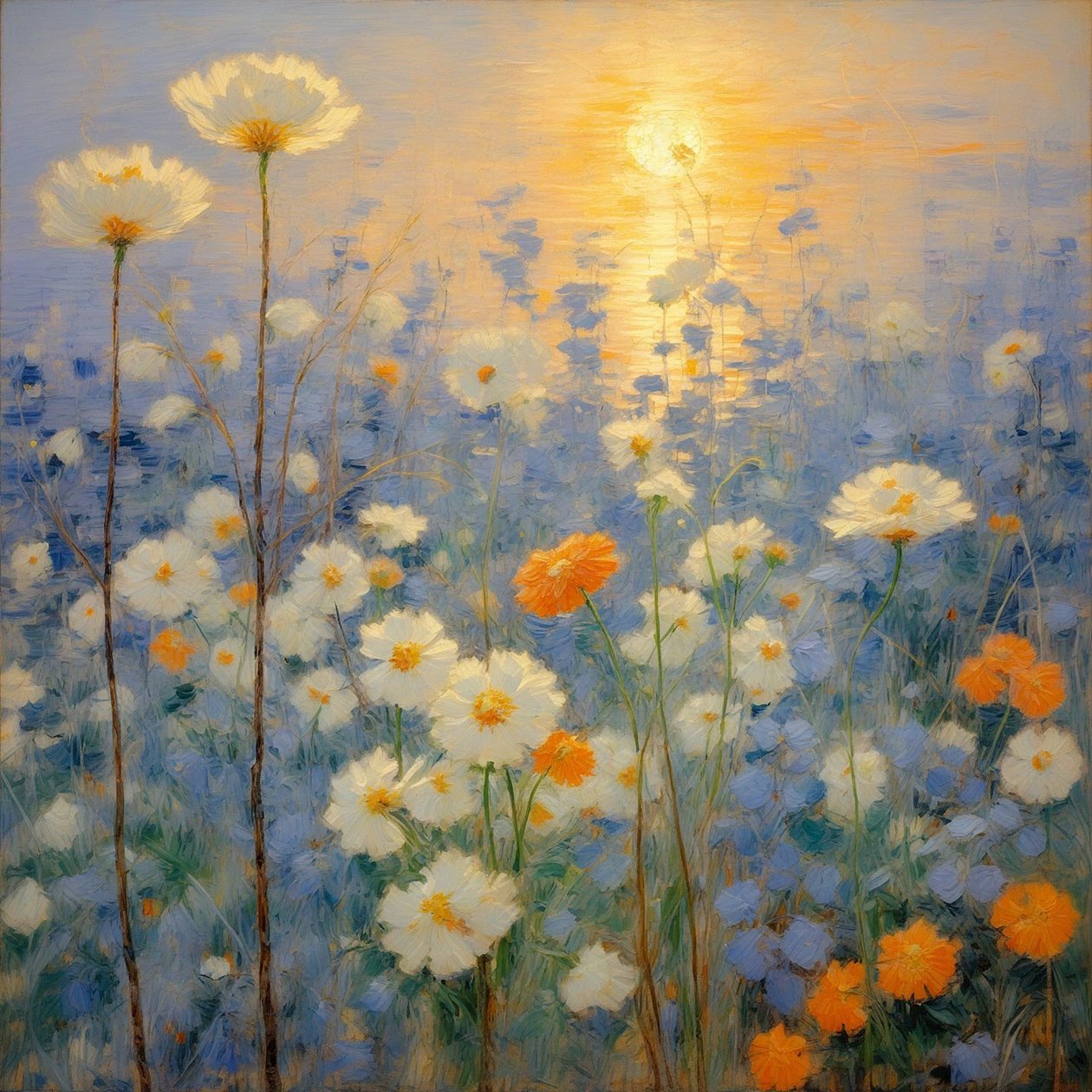 Bloemen 56, ca. 2022 (olieverf op doek) door Angelita Hawke