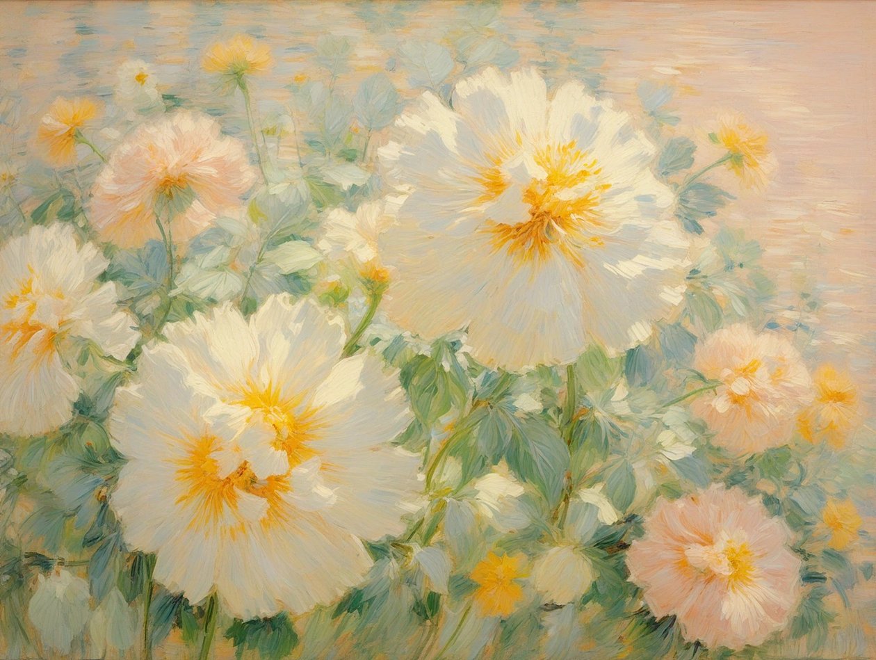 Bloemen 63, ca. 2022 (olieverf op doek) door Angelita Hawke