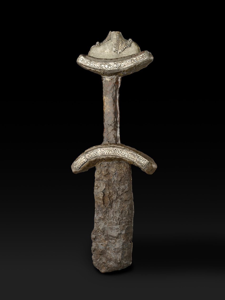 Het Abingdon Zwaard, Laat-Saksisch, Trewhiddle stijl van de late 9e eeuw door Anglo-Saxon