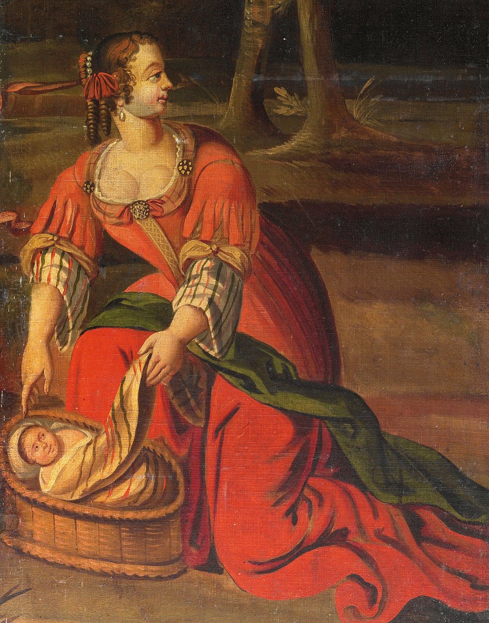 Vierdelig dubbelzijdig scherm, ca. 1700 door Anglo Flemish School
