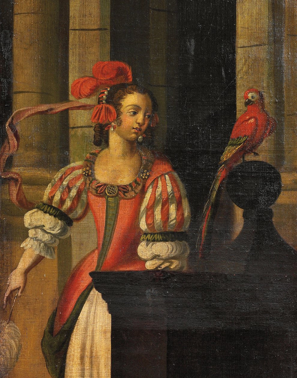 Vierdelig dubbelzijdig scherm, ca. 1700 door Anglo Flemish School
