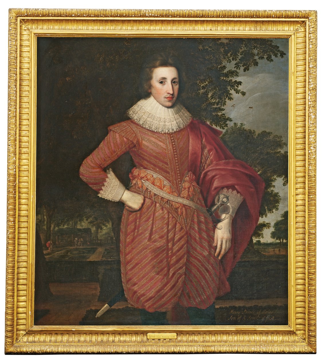 Portret van een heer, traditioneel geïdentificeerd als Henry, Prins van Wales, c.1620 door Anglo Flemish School