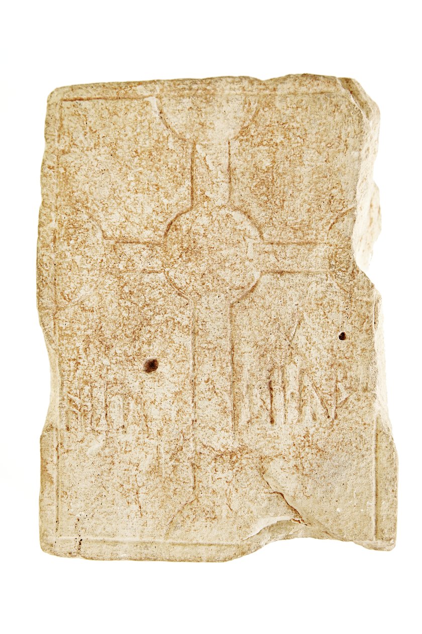 Grafsteen, midden 7e tot midden 8e eeuw door Anglo Saxon Anglo Saxon