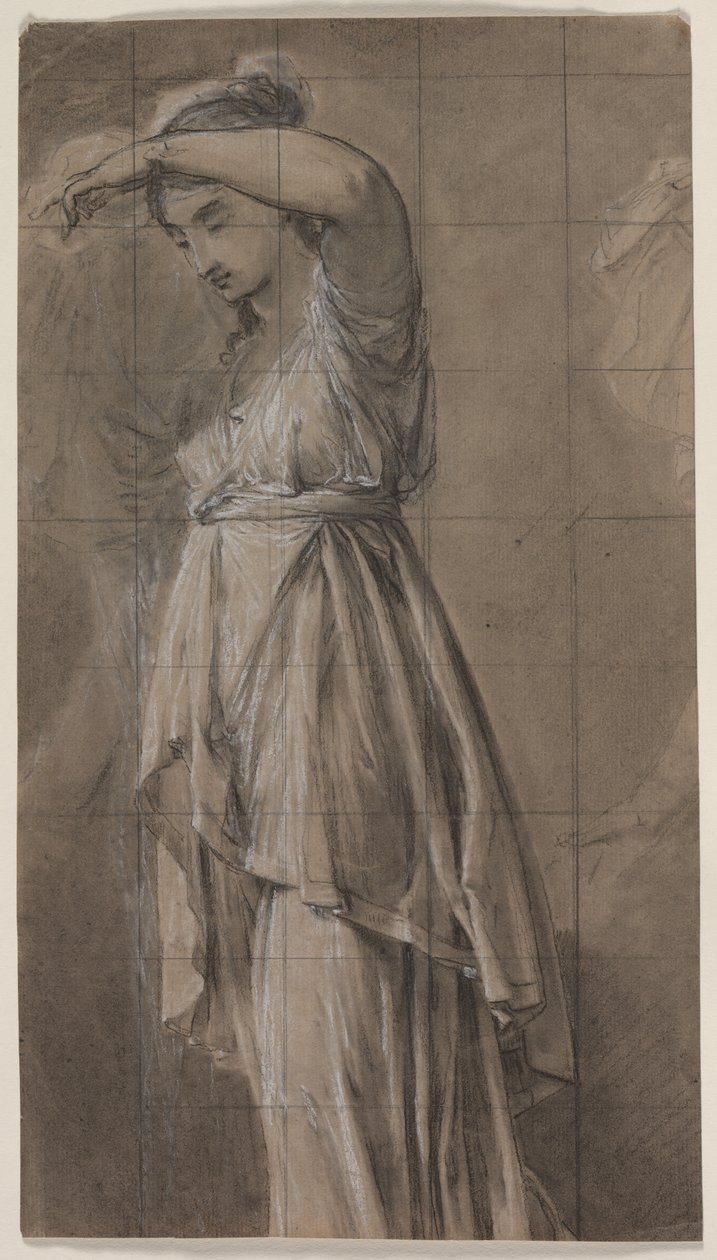 Studie voor Penelope door Anicet Charles Gabriel Lemonnier