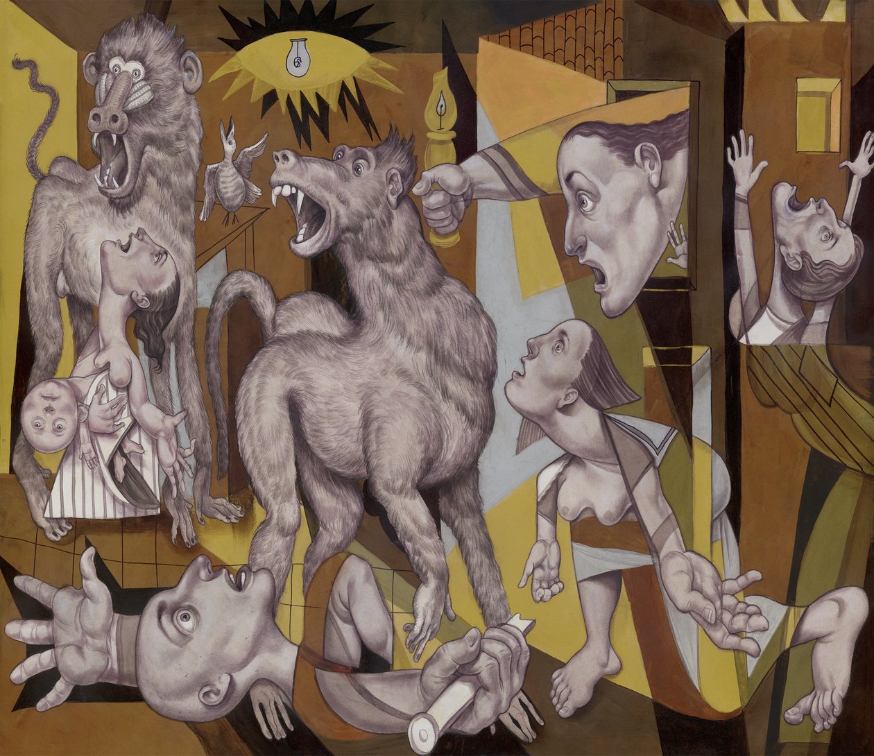 De Guereza Guernica, 2018 door Anita Kunz