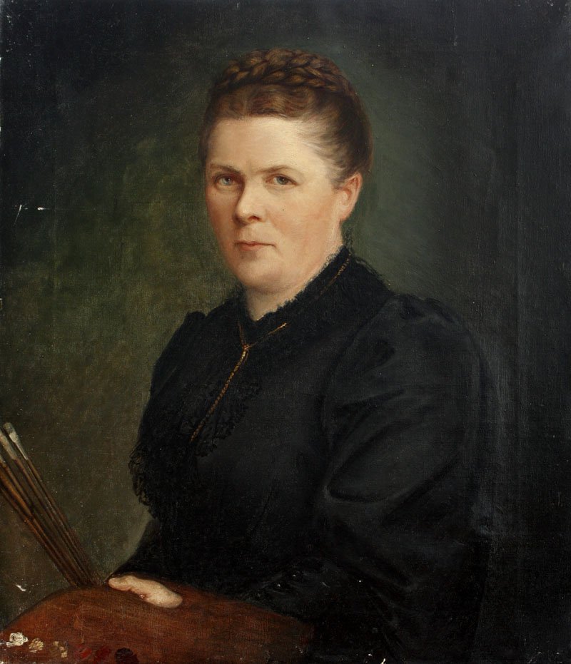 Zelfportret door Anna Stainer Knittel