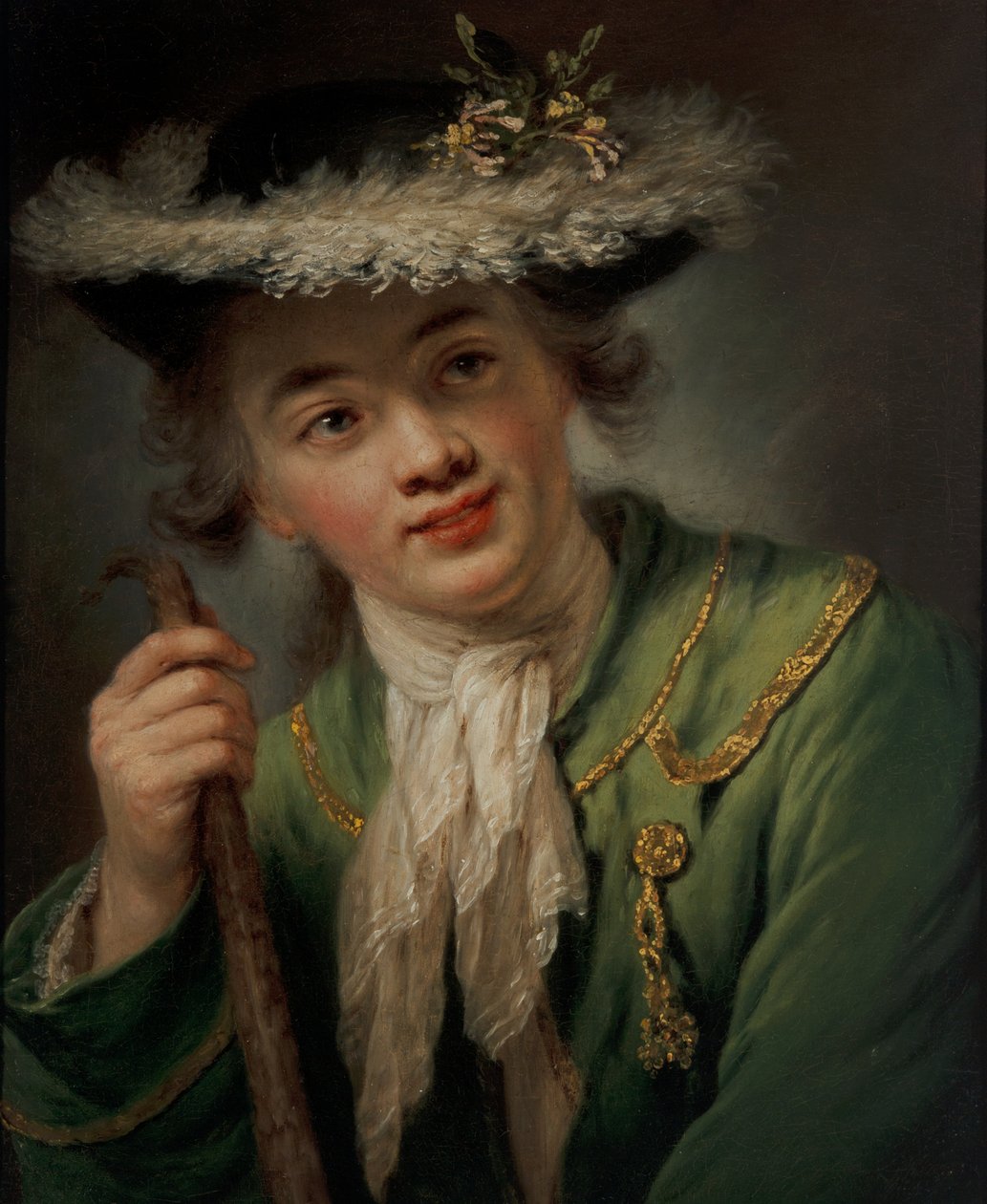 Portret van een jonge vrouw door Anna Dorothea (1721 82) Lisiewska