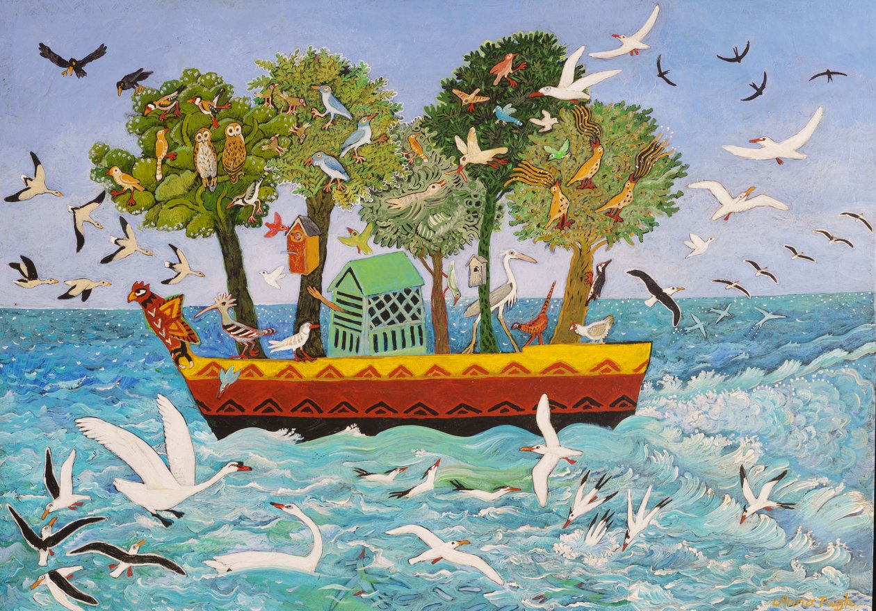 Vogel Ark (acryl) door Anna Pugh