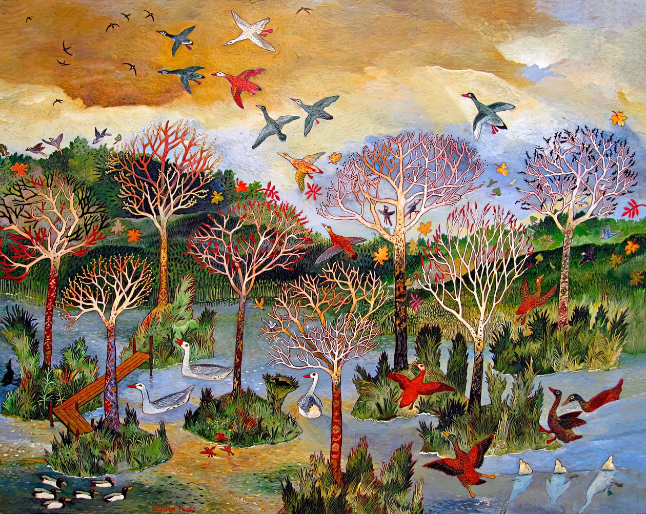 Everglade, 2013 (acryl) door Anna Pugh