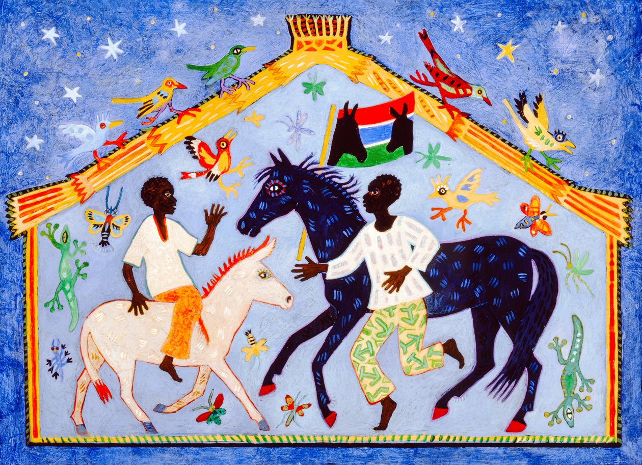 Gambia, 2004 (acryl) door Anna Pugh