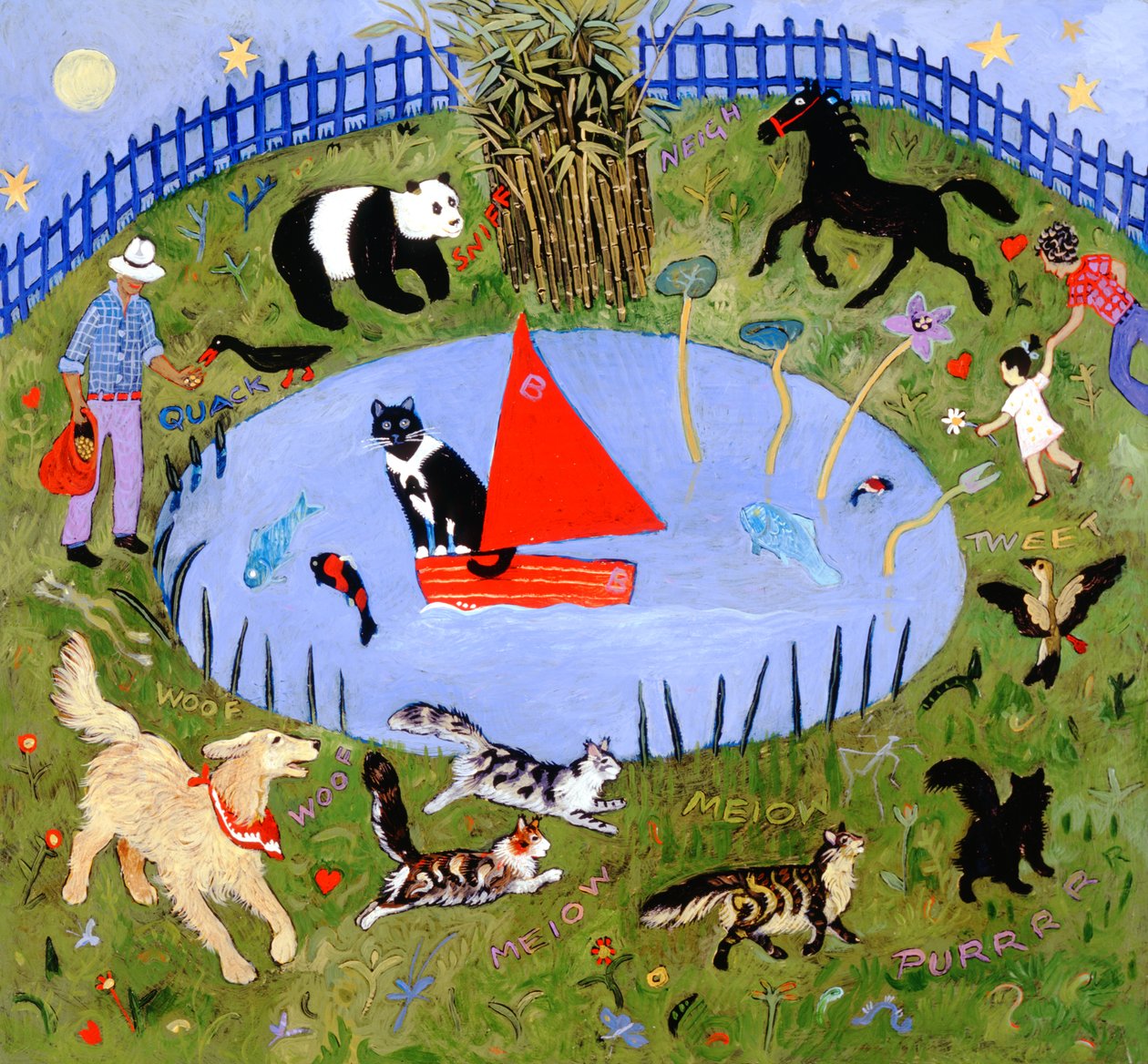 Hallo Chloe, 2004 (acryl) door Anna Pugh