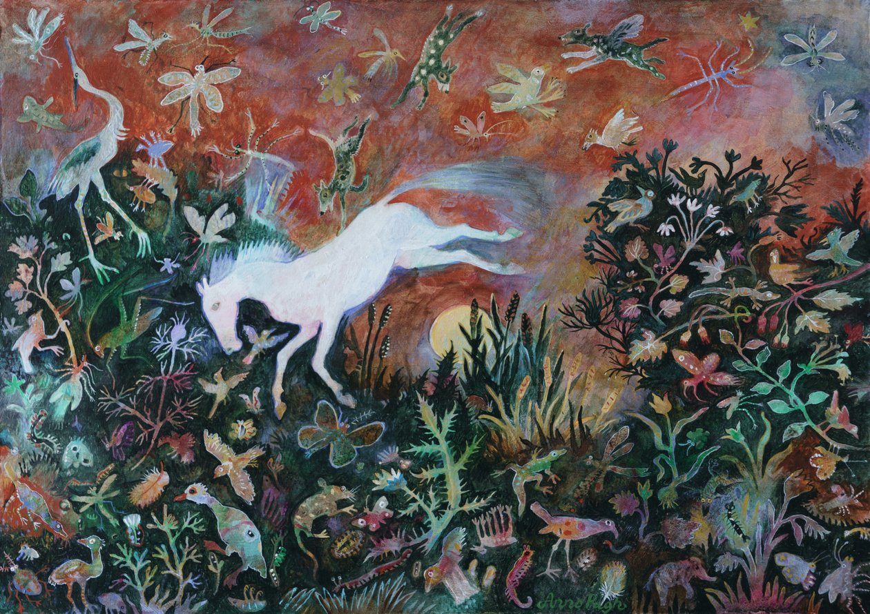 Moon Jump, 2018 (acryl) door Anna Pugh