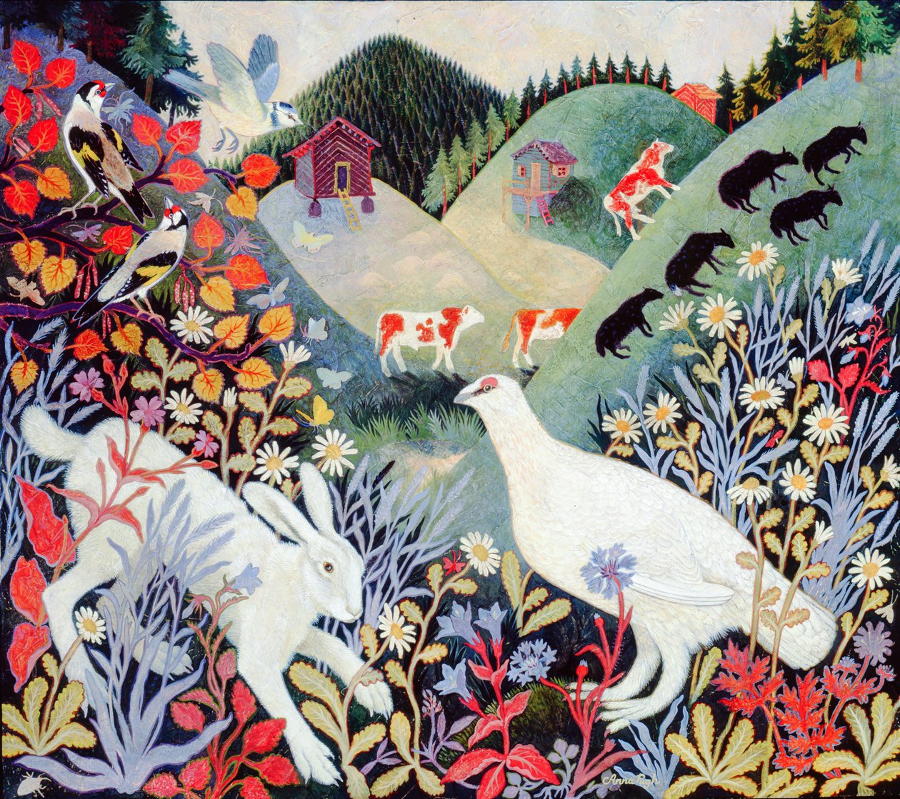 Bergzwembad door Anna Pugh
