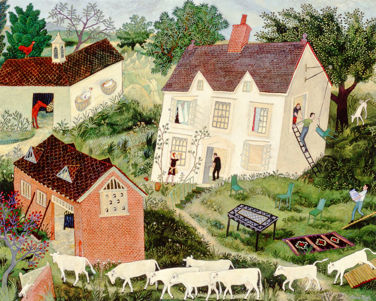 Inhuizen, 2000 (acryl) door Anna Pugh