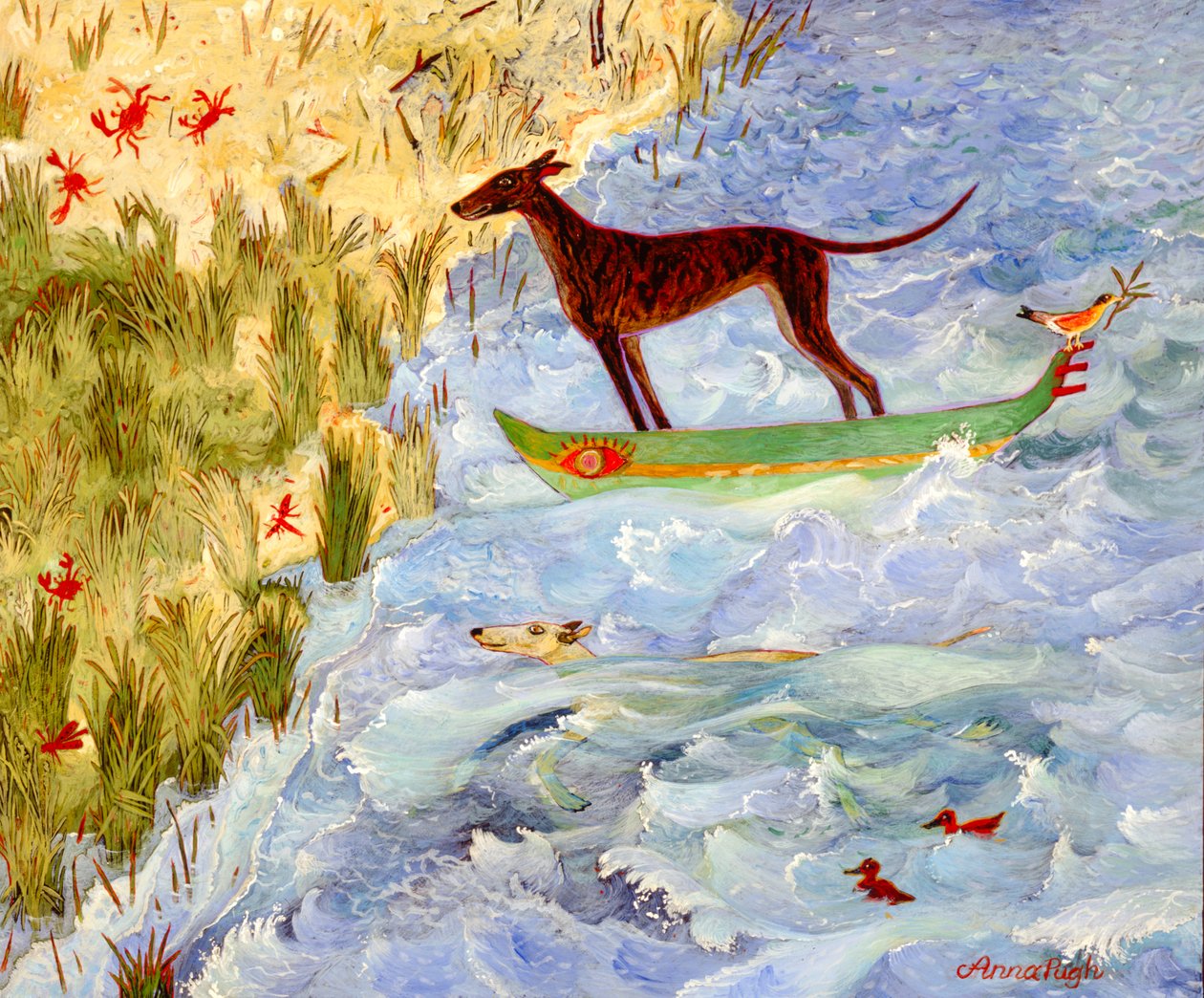 Bijna daar, 2008 (acryl) door Anna Pugh