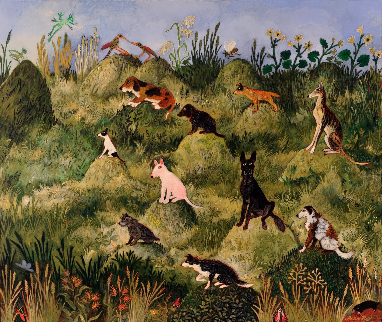 Klaar, gestaag..., 2012 (acryl) door Anna Pugh