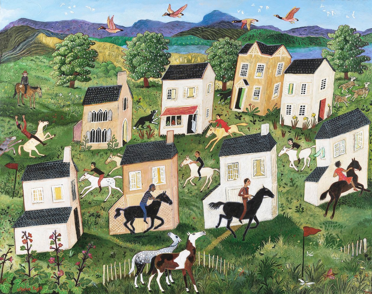 Zevende hemel, 2013 (acryl) door Anna Pugh
