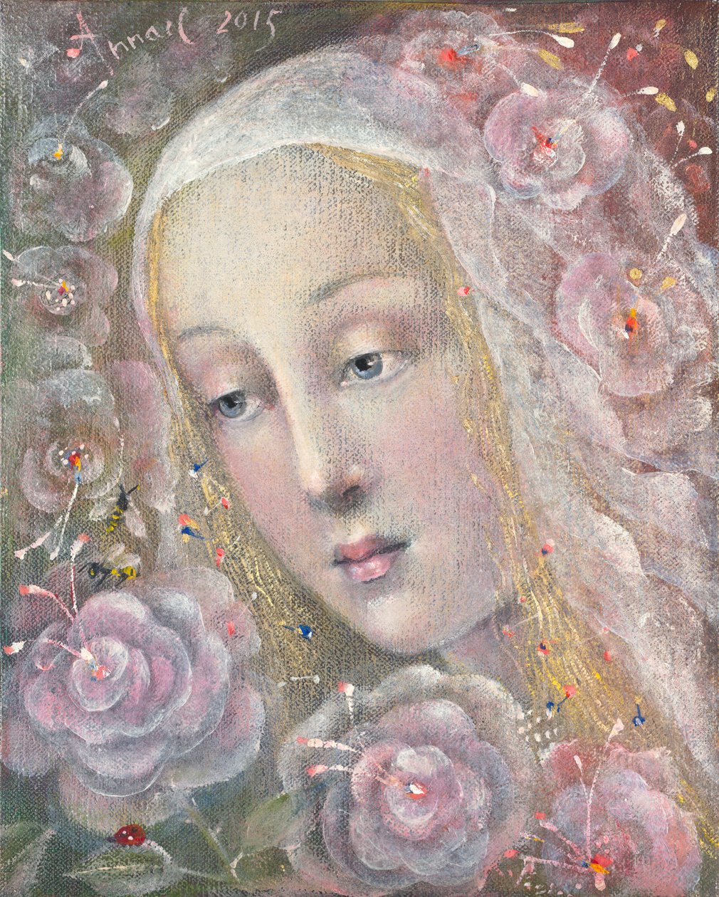 Kusjes van de wind, 2015 (olieverf op Belgisch linnen) door Annael Anelia Pavlova