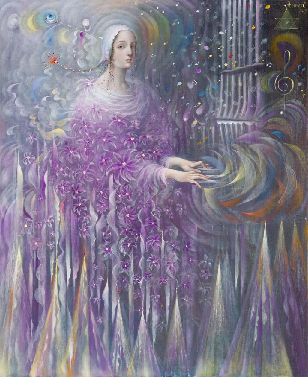 Poiesis-III: Religie, 2015 (olieverf op Belgisch linnen) door Annael Anelia Pavlova