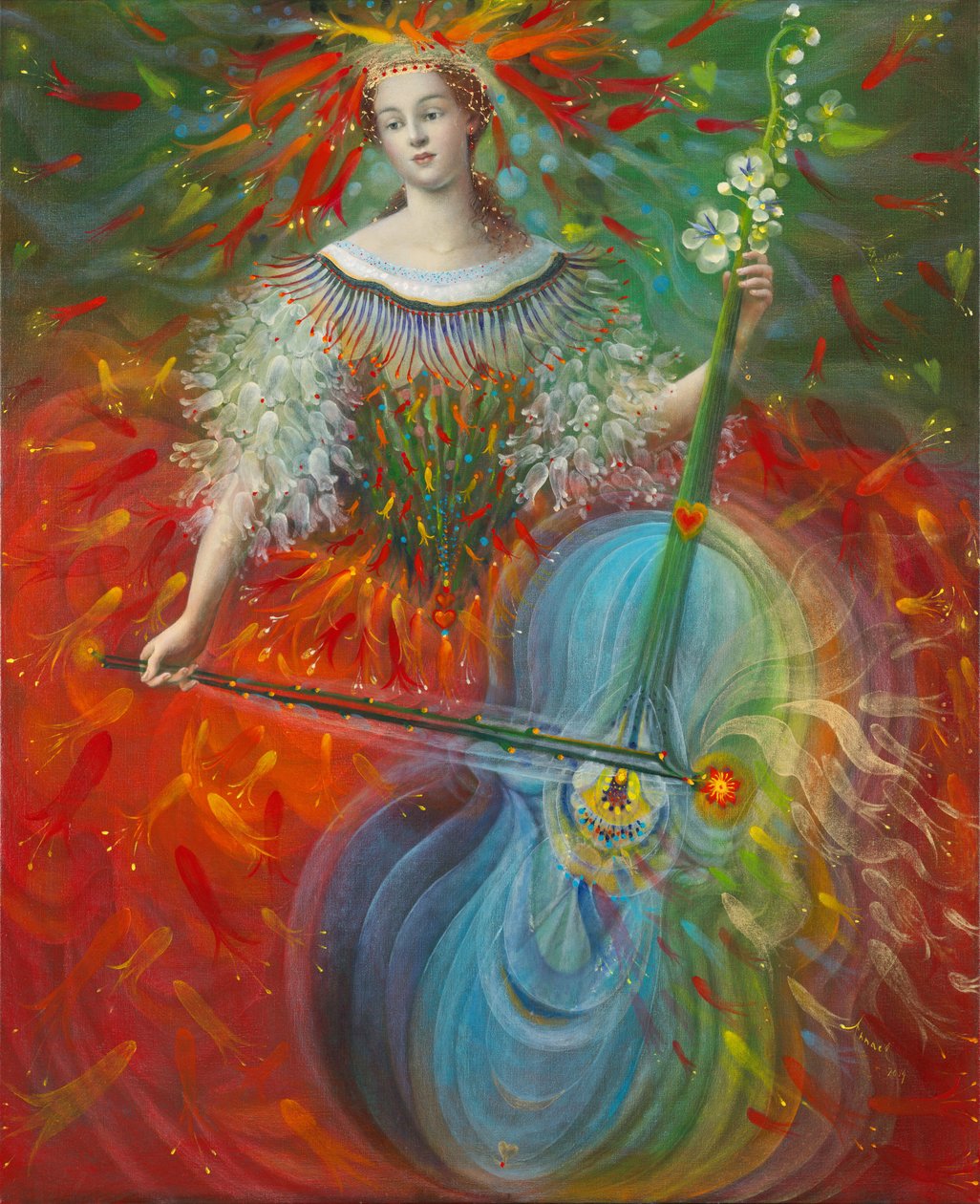 Poiesis-I: Kunst, 2014 (olieverf op Belgisch linnen) door Annael Anelia Pavlova