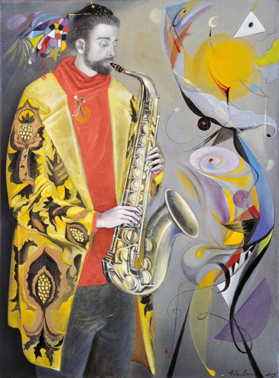 De vreugde van de herfst - naar de muziek van Paul Hindemith, 2005 (olieverf op Belgisch linnen) door Annael Anelia Pavlova