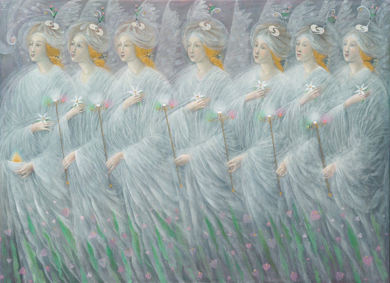 De Openbaringen van de Lente (tweeluik), rechterpaneel, 2012 (olieverf op Belgisch linnen) door Annael Anelia Pavlova