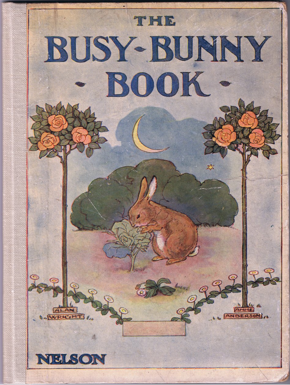 Busy Bunny Boek voorpagina door Anne Anderson