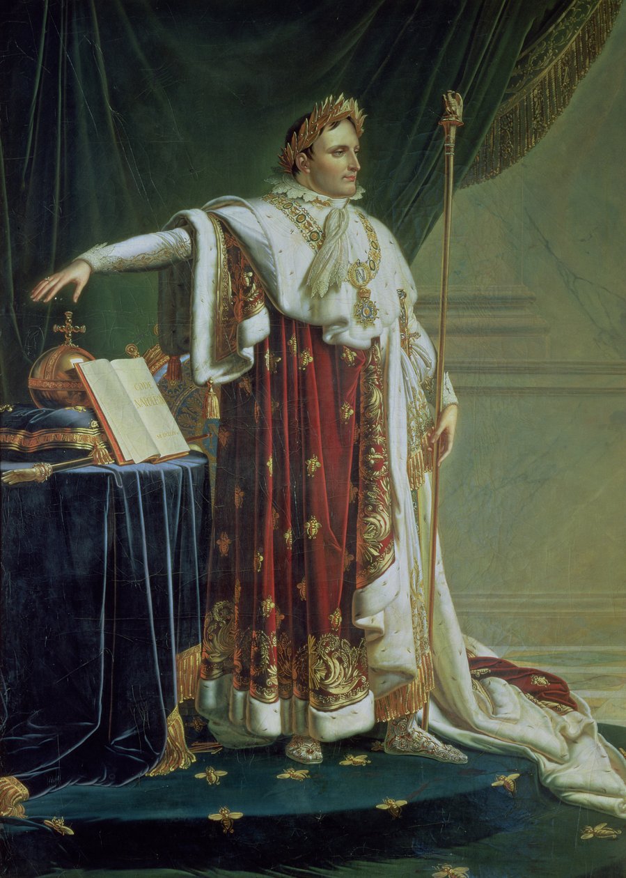 Portret van Napoleon I in zijn kroningsgewaden, 1804 door Anne Louis Girodet de Roucy Trioson