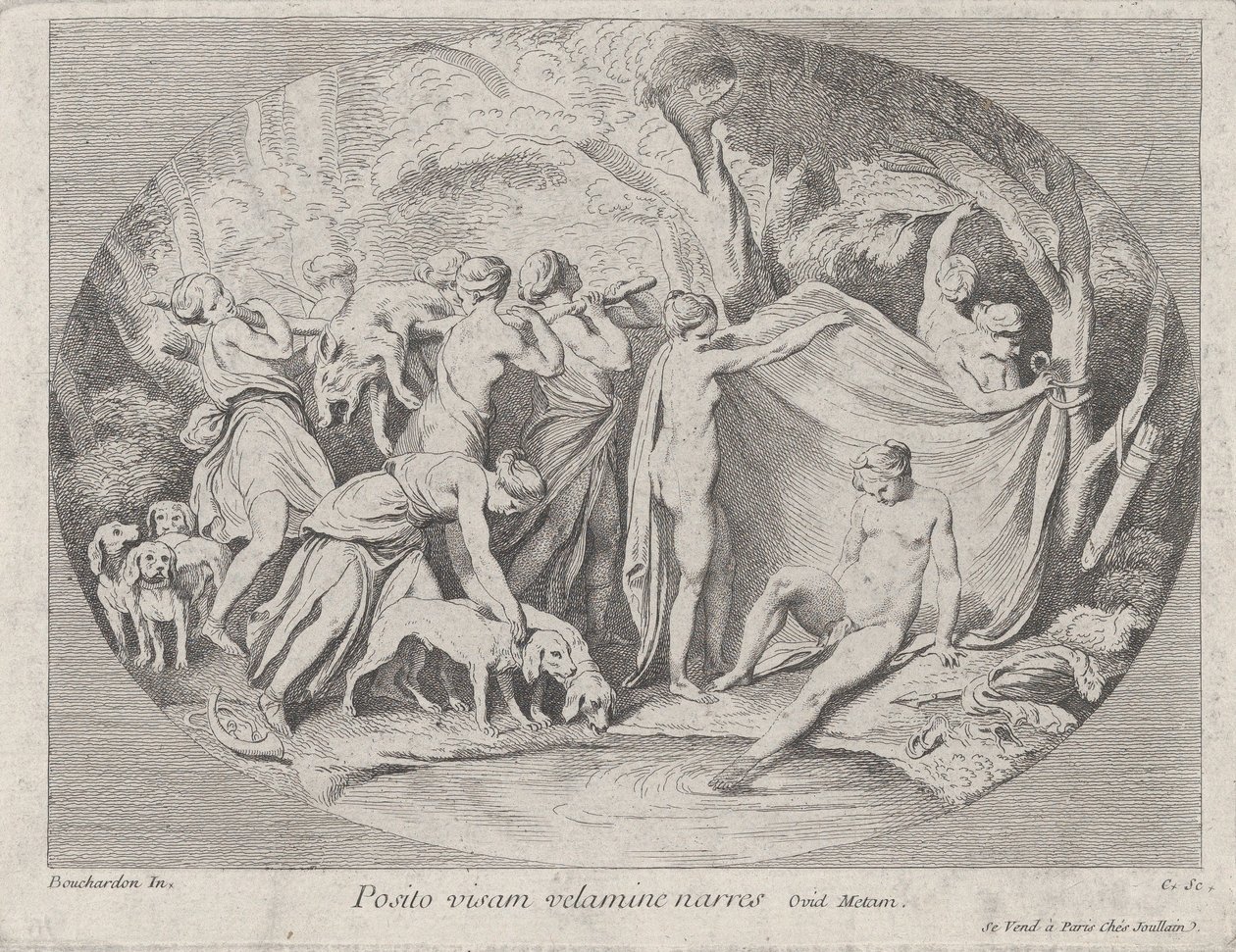 Diana bij het bad na terugkeer van de jacht door Anne Claude Philippe de Caylus