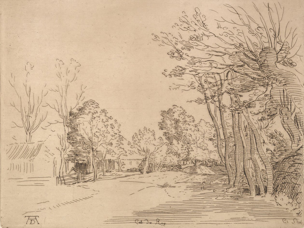 Landschap naar Dürer door Anne Claude Philippe de Caylus