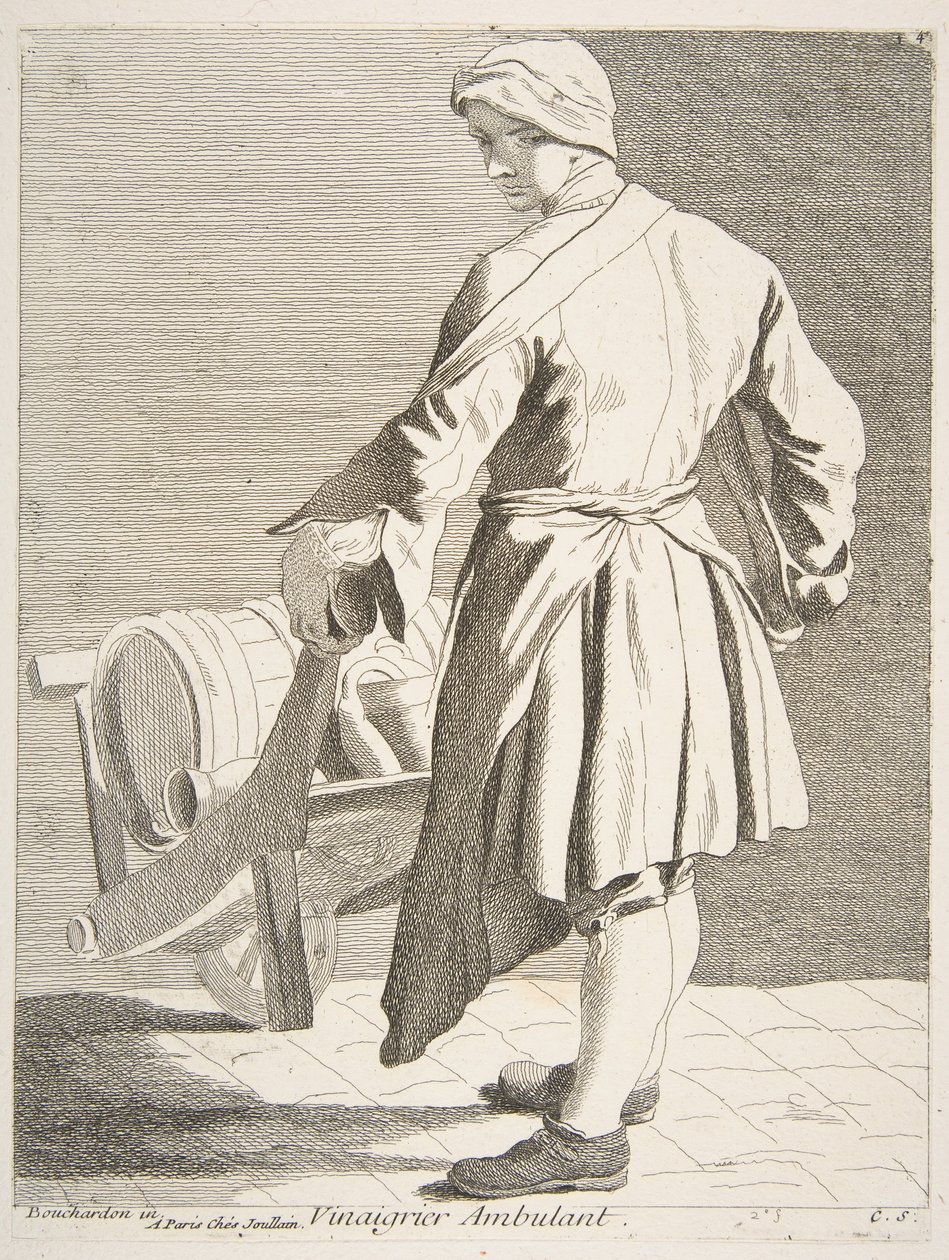 Zwerver Azijnverkoper, 1738 door Anne Claude Philippe de Caylus