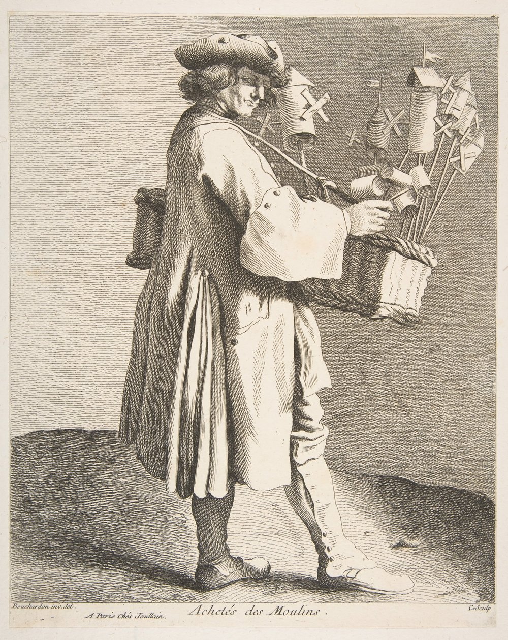 Tollenverkoper, 1742 door Anne Claude Philippe de Caylus