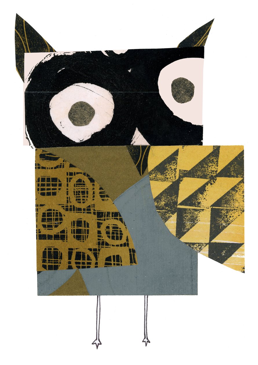 Torro, 2021 (gemengde media collage) door Anne Davison