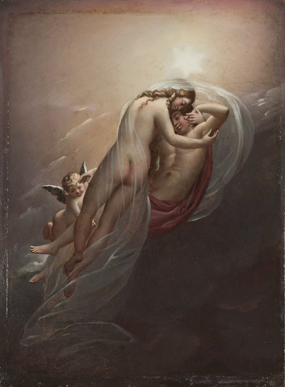 Aurora en Cephalus, ca. 1810 door Anne Louis Girodet de Roucy Trioson