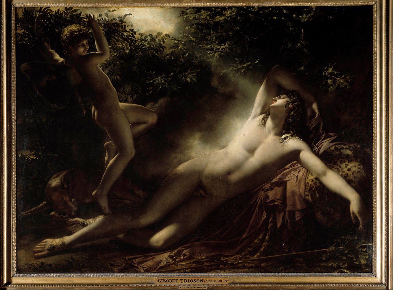 Endymions slaap of Endymion, maaneffect door Anne Louis Girodet de Roucy Trioson