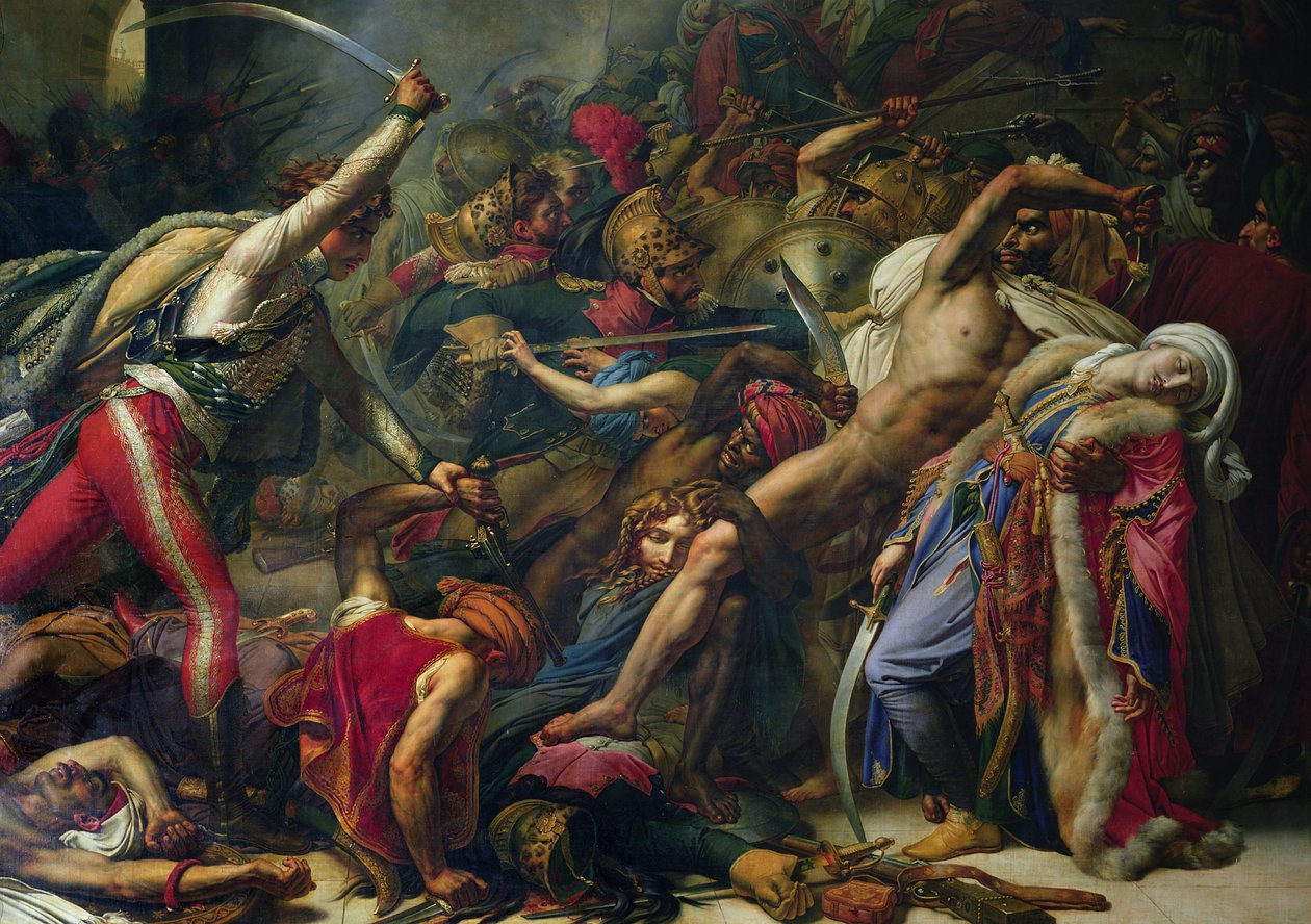 De opstand in Caïro, 21 oktober 1798 (detail) door Anne Louis Girodet de Roucy Trioson