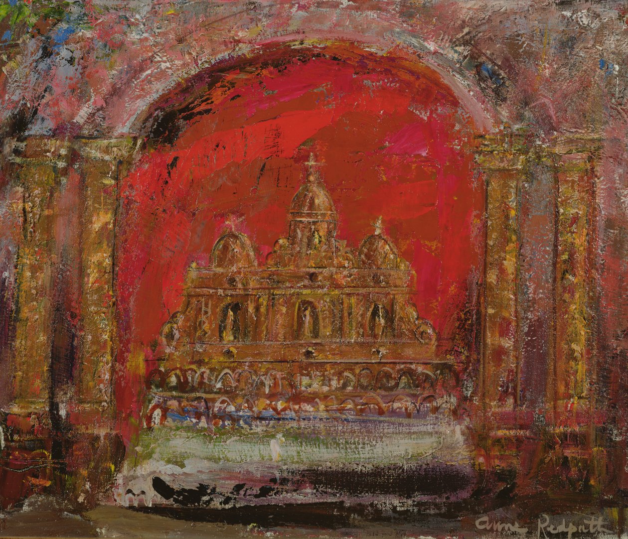 In een kerk in St. Paul door Anne Redpath