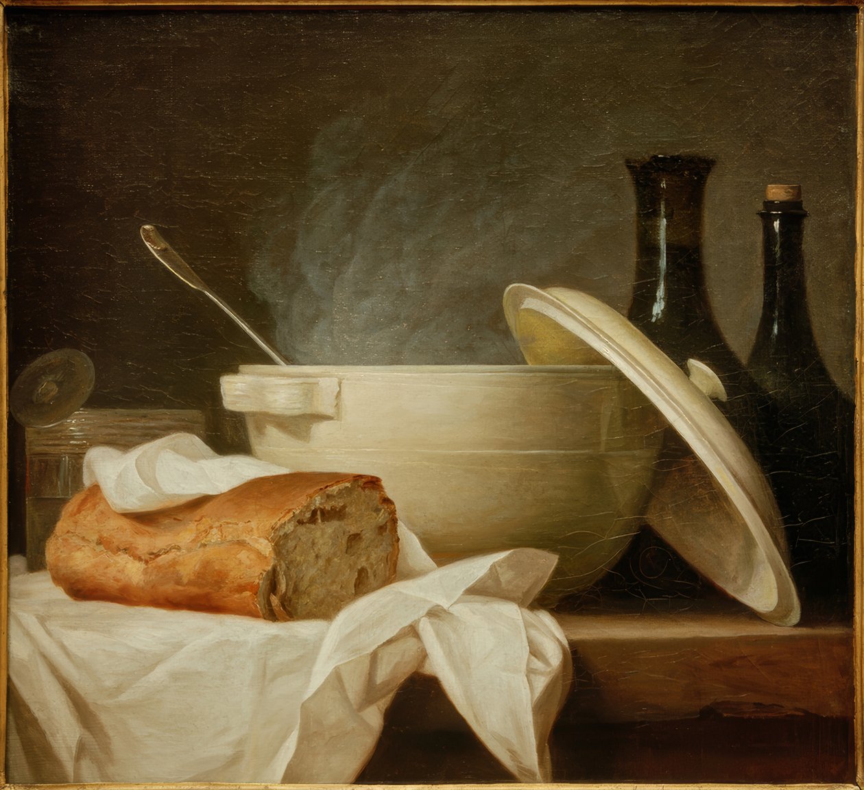 De witte soepterrine door Anne Vallayer-Coster