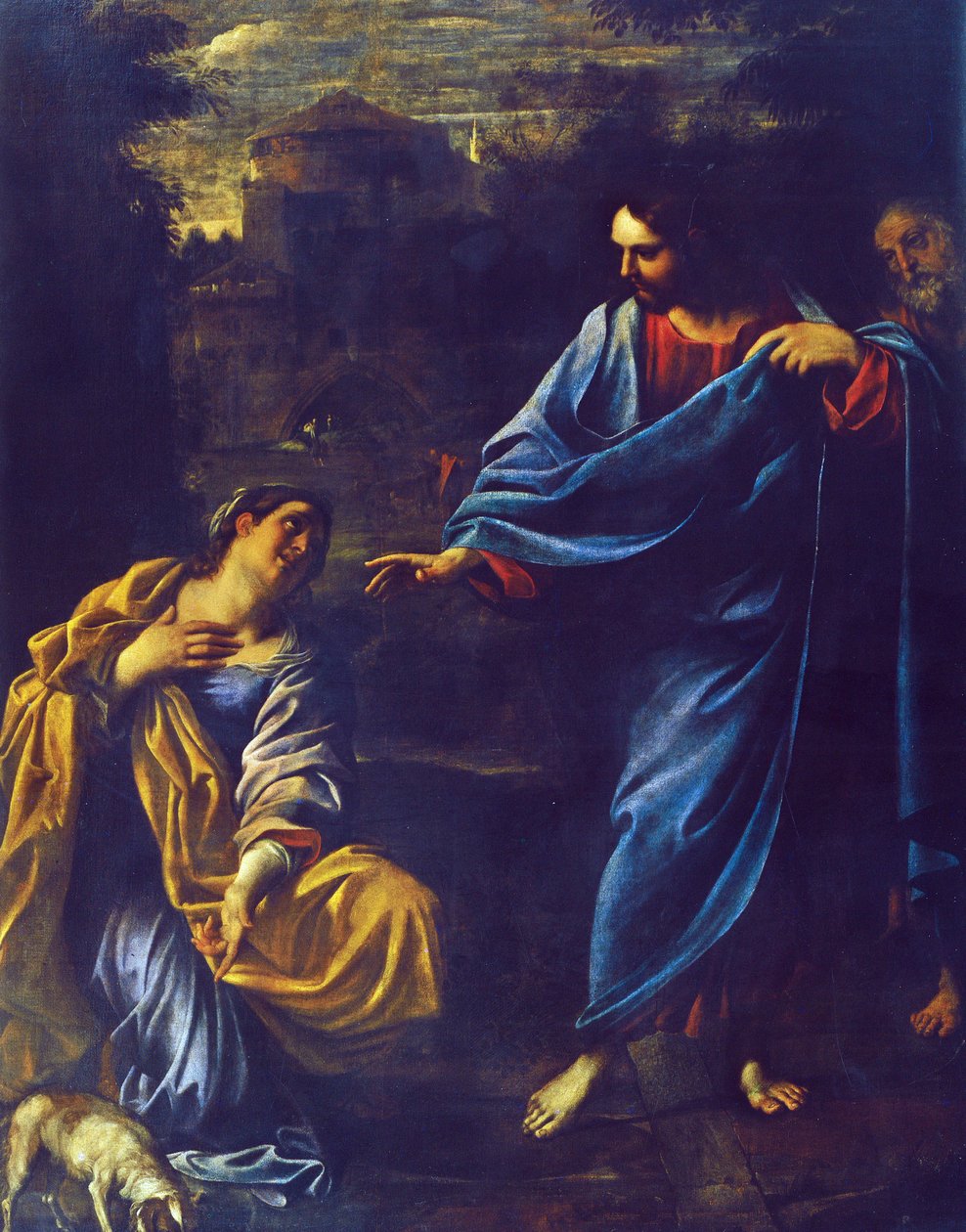 Christus en de Kanaänitische vrouw door Annibale Carracci