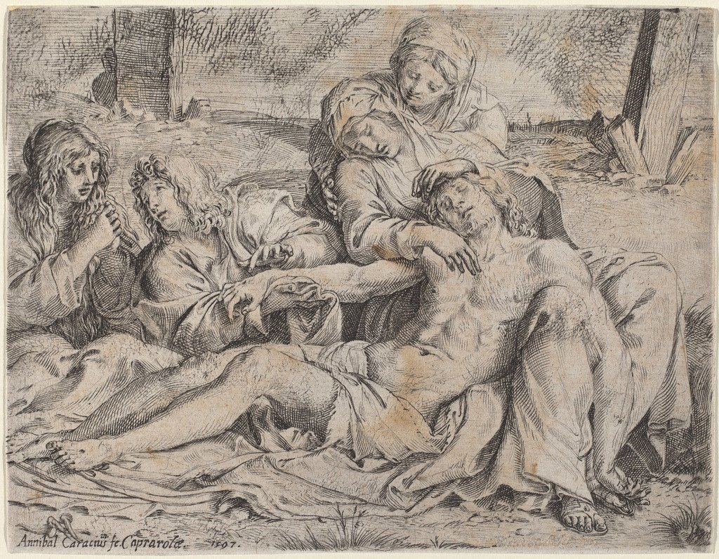 De Lamentatie van Caprarola door Annibale Carracci