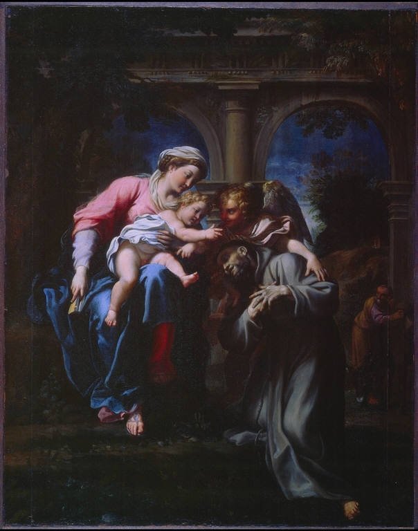 De visioen van St. Franciscus door Annibale Carracci