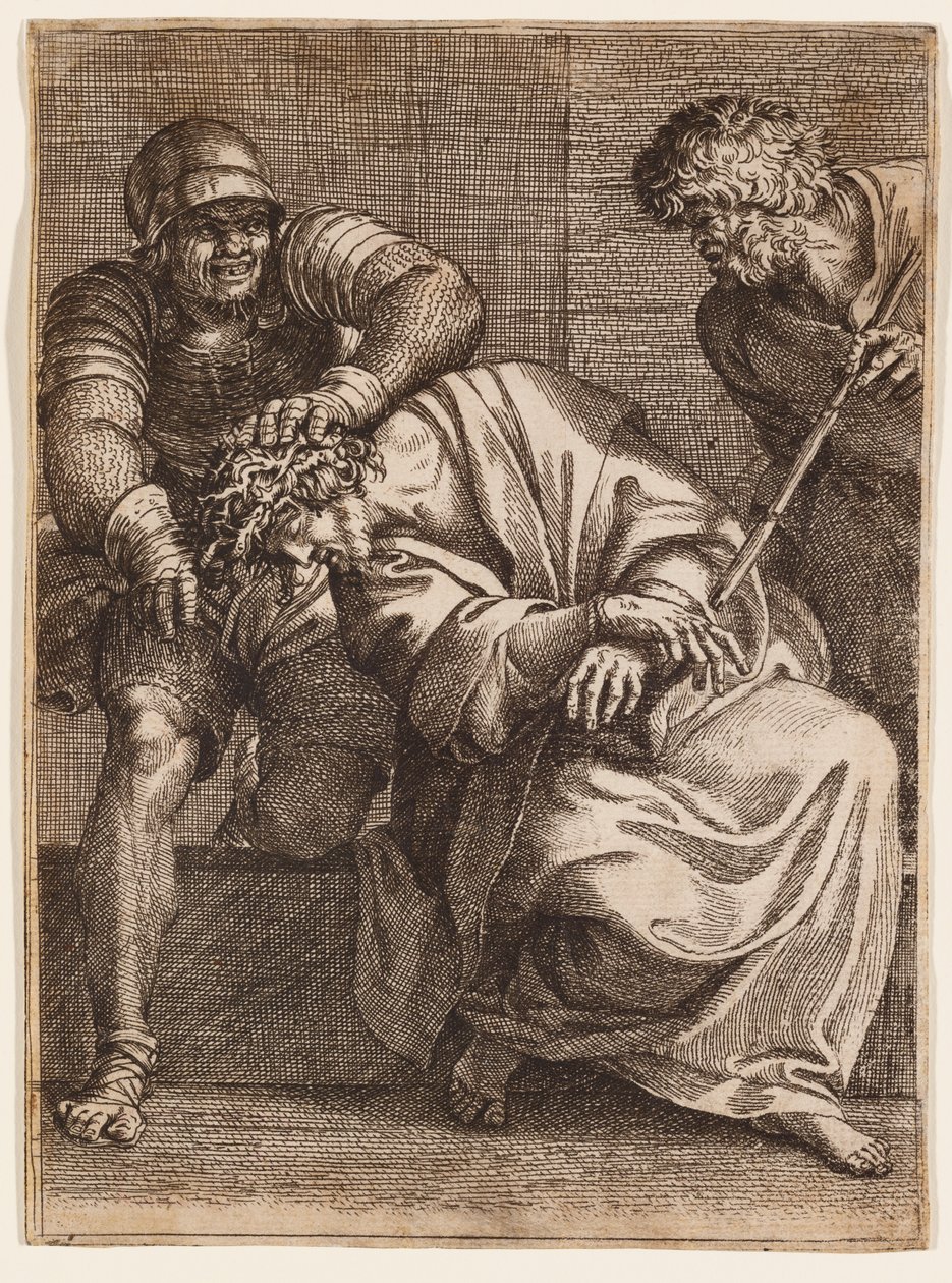 Christus gekroond met doornen door Annibale Carracci
