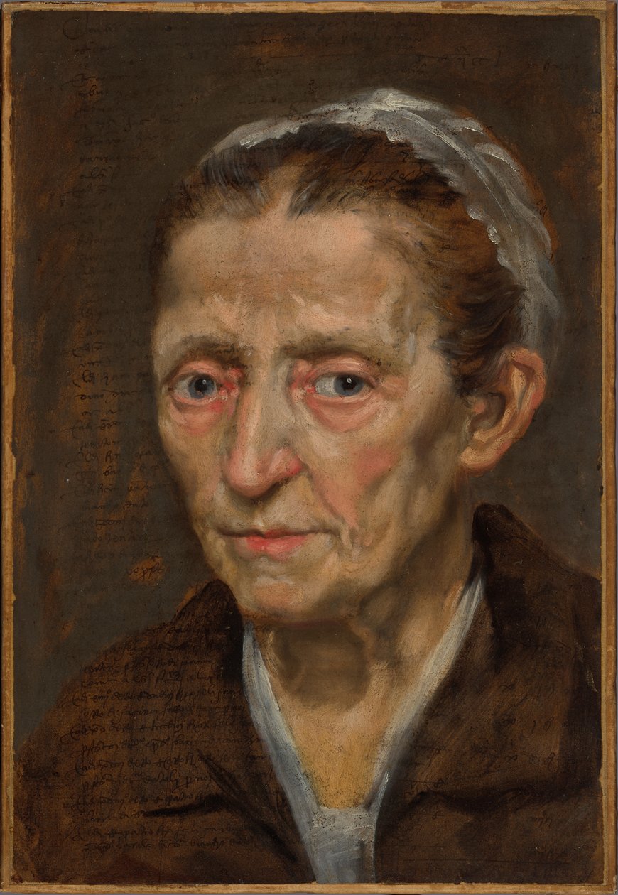 Hoofd van een vrouw door Annibale Carracci