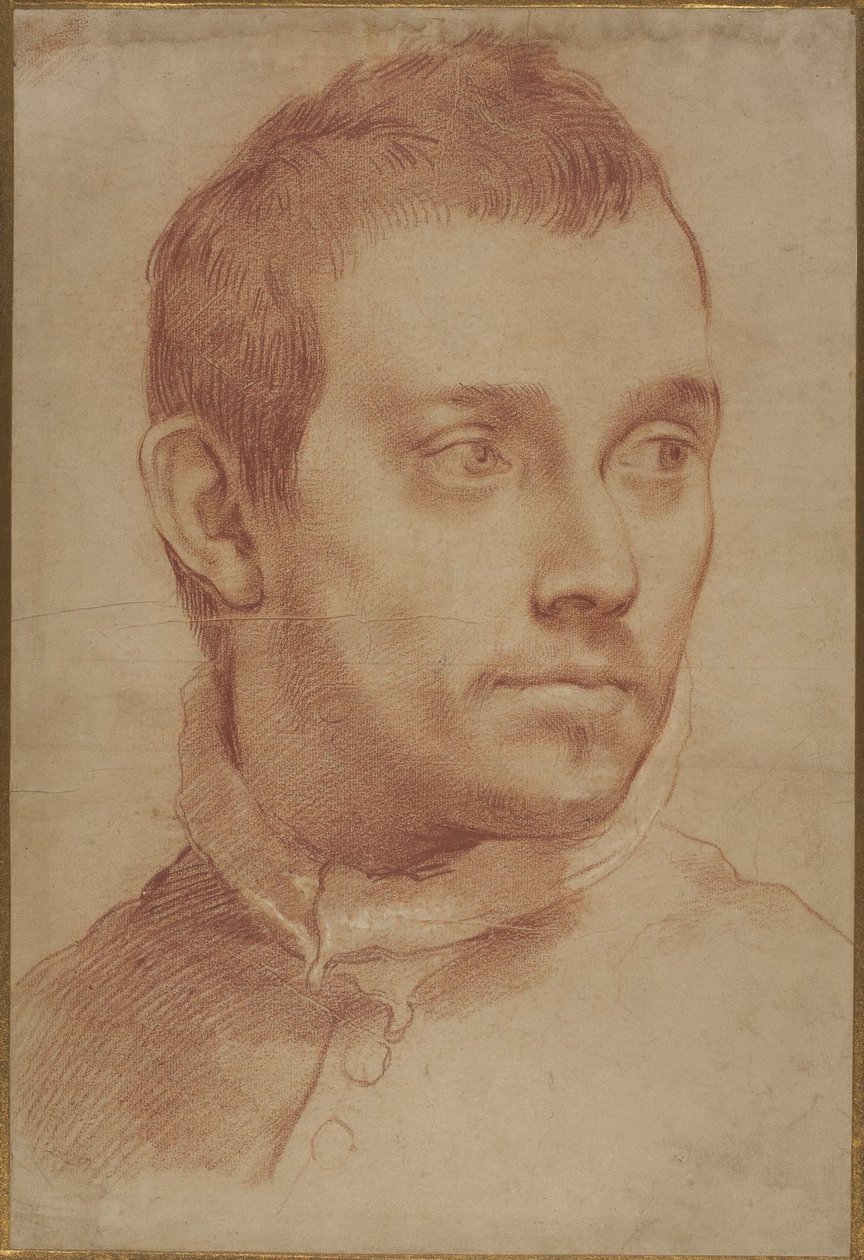 Portret van een jonge man door Annibale Carracci