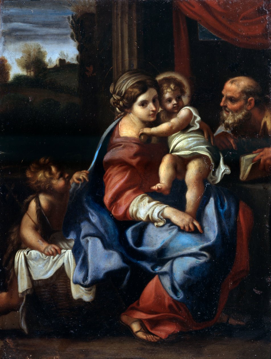 De Heilige Familie met Johannes de Doper als Jongen, late 16e of vroege 17e eeuw door Annibale Carracci
