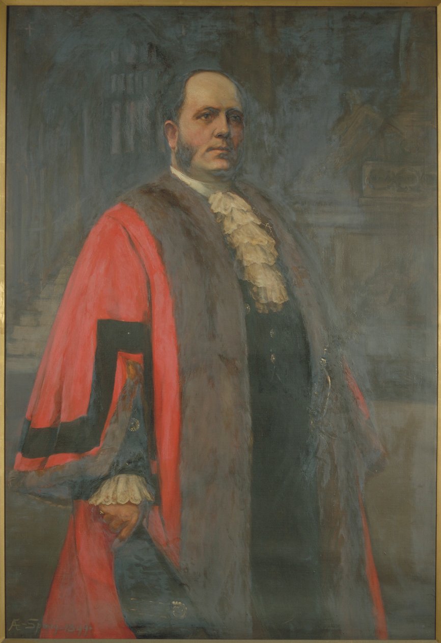 Sir Thomas Vezey Strong, Burgemeester 1910 door Annie E Spong