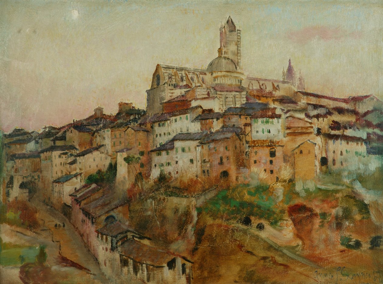 De Stad Siena door Annie Louisa Swynnerton