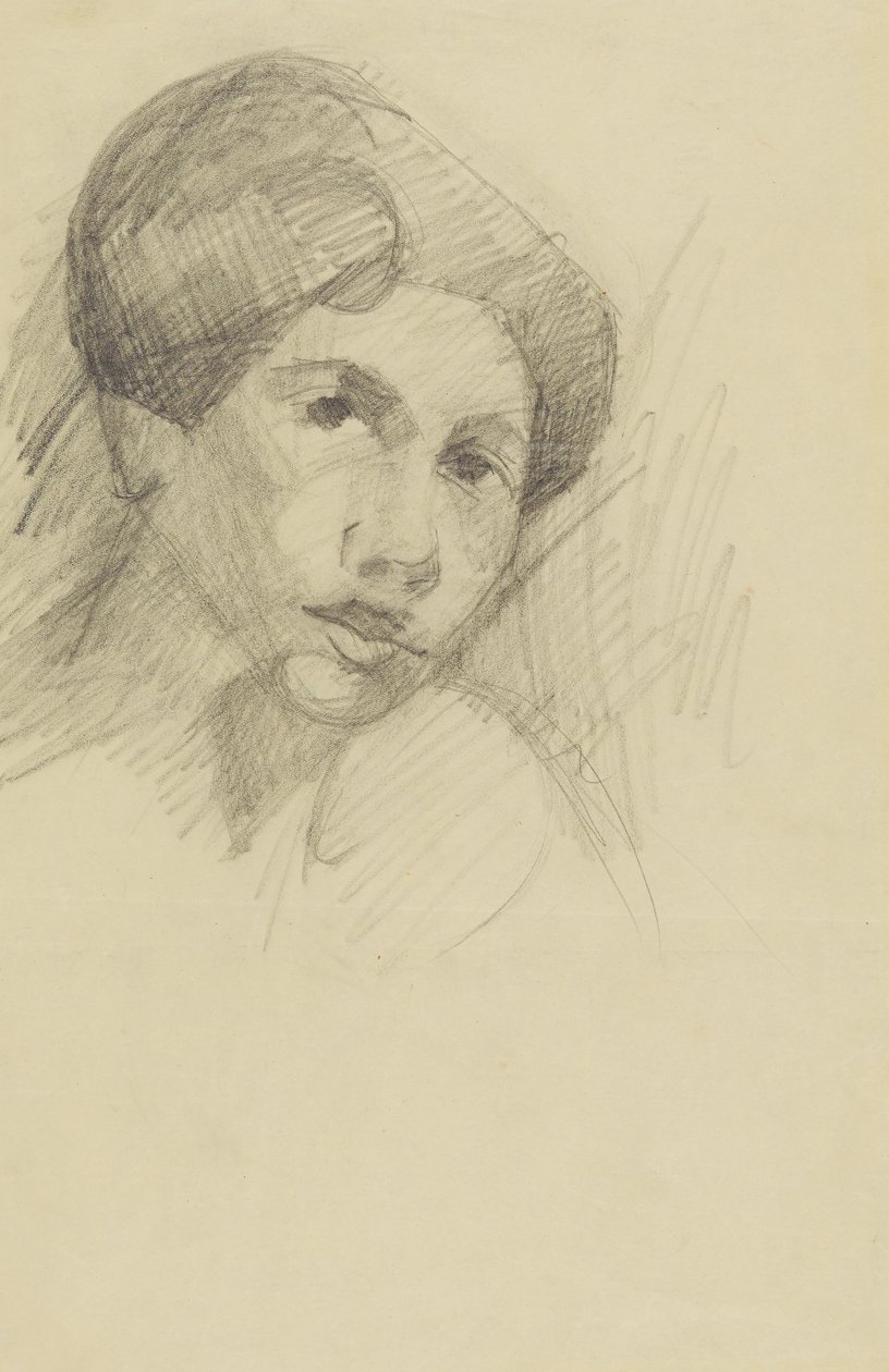 Portret van een dame door Anny Dollschein